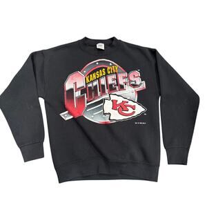 Vintage Official Fan Sportswear Kansas City Chiefs Sweatshirt Black Size M - USA